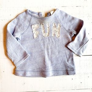 Zara sweatshirt 9-12 months